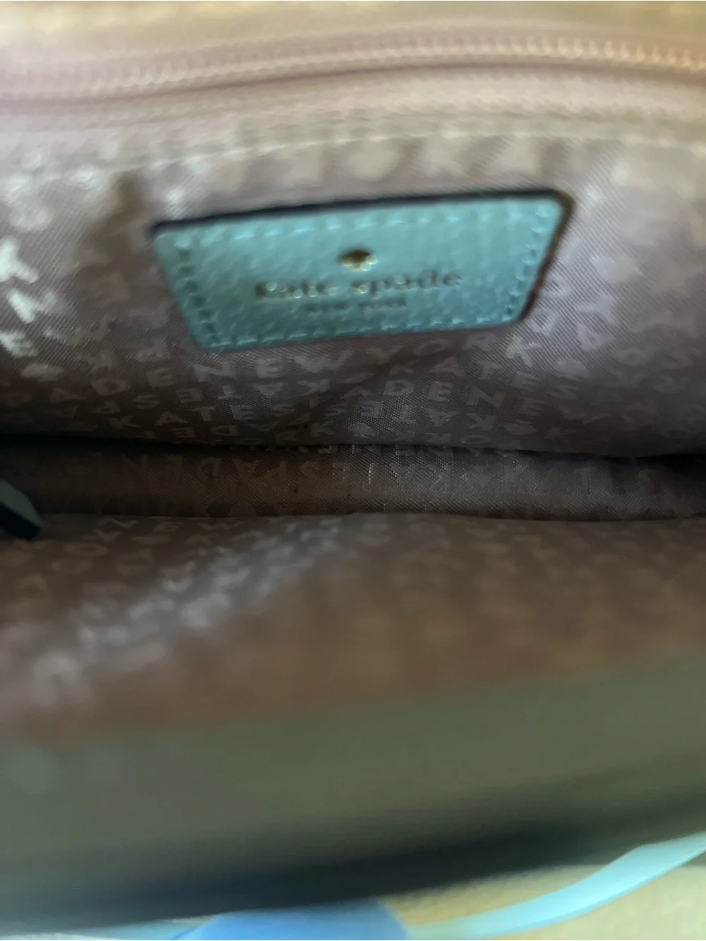 Kate Spade Dusty Blue Pebbled Leather Crossbody
